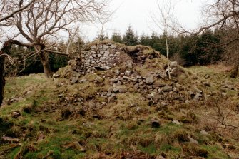 Blacklaw Tower. View of structural remains of tower.