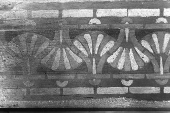 1 Caledonia Road, Caledonia Road Church, interior
View of painted decoration on roof beam