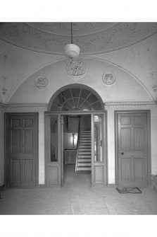 Ground floor, entrance lobby, view from North