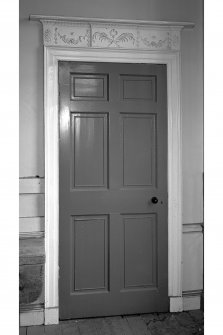 First floor, South West apartment, detail of door