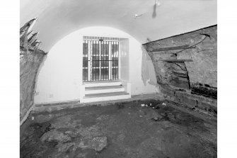 View from North East showing blocked openings in the vault, room 10
