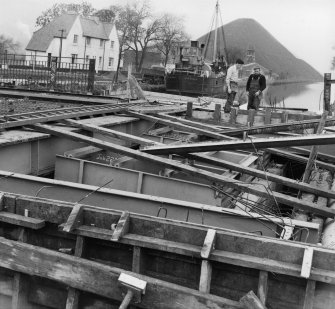 Twechar opening bridge, tail span and boxes for cast iron ballast