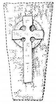 Drawing of lost stone based on H D Graham publication drawing. (1850), No.8, 49 A.
