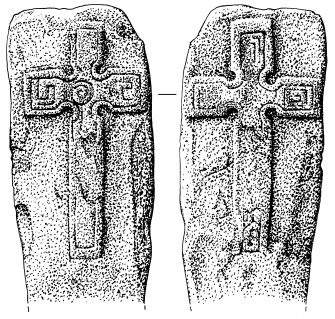 Cross-slab, view of both faces.