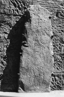 Photograph of Pictish symbol stone, Sandside House 1.