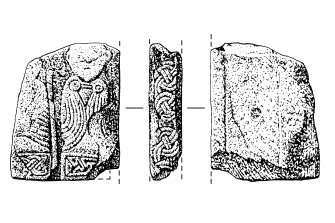 Publication drawing: Meigle No. 29, fragment of a probable cross-slab