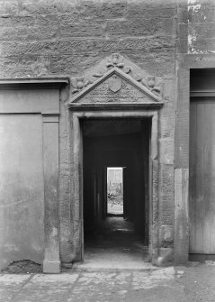 Pedimented doorway