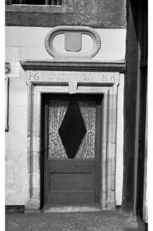14 High Street
Detail of door, insc. above door: 'God's Providence is my inheritance', 1688