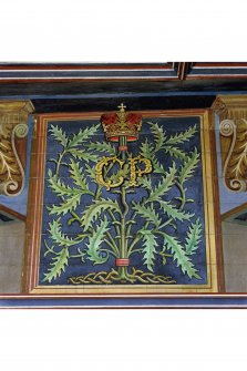 Falkland Palace,
Interior, painted decoration on North wall of Chapel