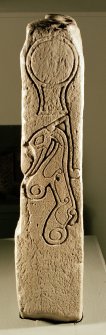 Meigle Pictish cross slab. (No.5, left side)