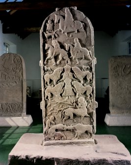 View of back of stone.