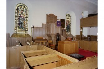 Strathmiglo Parish Church, Kirkwynd.
Interior, view from North East.