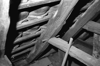 14 Fitzroy Square, St. David's.
Detail of interior of roof, showing joint in truss.