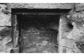 Bay House, 1 Panha'.
First floor, North West angle; upper half of entrance to close-garderobe.