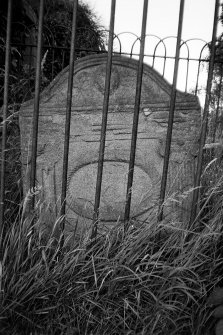 Rait churchyard, grave marker.