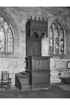 St. Duthus's Collegiate Church, Castle Brae.
Interior-detail of pulpit.
