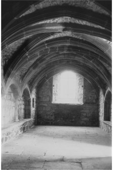 Fortrose Cathedral, Cathedral Square.
View of Chapter House, undercroft.