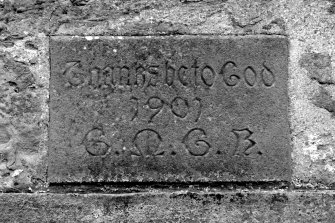 Detail of date plaque