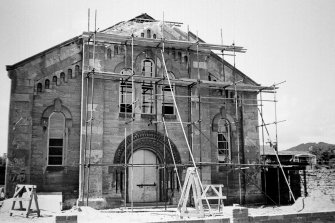 United Free Church, King Street.
General view of facade with scaffolding.