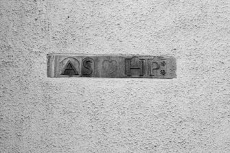 Abertarff House, 71 Church Street..
Detail of wall panel, insc: 'AS & HP'.