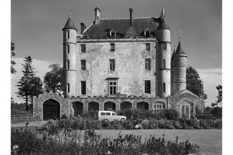 Balnagown Castle.
View of South elevation.