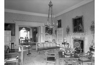 Balnagown Castle.
Interior-view of Drawing Room.