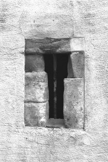 Foulis Castle.
View of gun loop on South East wall of Tower.