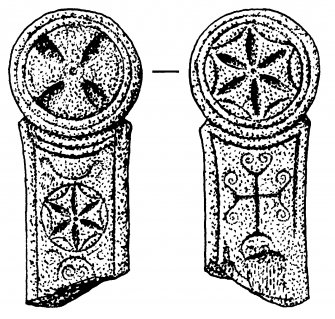 Front and reverse faces of cross-slab.
Digital copy of DC 41404.