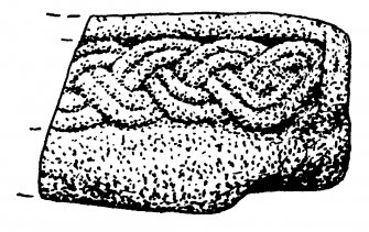 Cumbrae. Sculptured stone fragment (no.5).