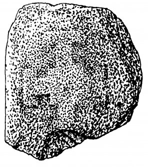 Digital copy of drawing of Inchmarnock cross marked stone (no.7).