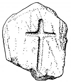 Digital copy of cross-marked stone (no.1), St Modan's Church, Rosneath.