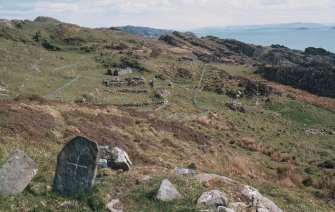 Eileach an Naoimh, view from Eithne's Grave.
Print in NMRS. Copied from slide.