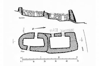 Publication drawing; St Kilda, Blackhouse E. Photographic copy.