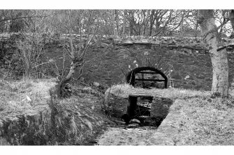 Ardbeg Distillery, Dam.
View of culvert leading to dam.