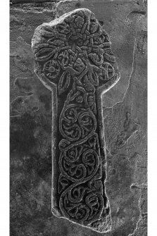 Fragment of cross, Kilchoman Old Parish Church.
Detail of fragment of cross (reverse).