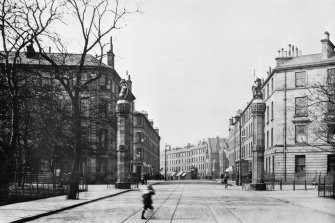 View of Brougham Place, looking north from Melville Drive