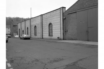 Newmilns, J and J Wilson, lace manufacturers
View from N of E elevation of works fronting onto Union Street