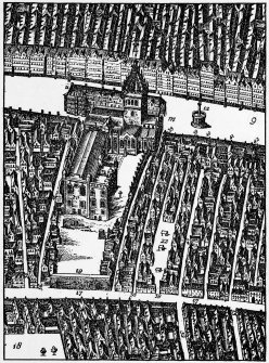 Old plan of High Street in 1647
