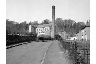 Jedburgh, Barrass Tannery
View from SE (Upper Bongate Gardens) showing main building and chimney