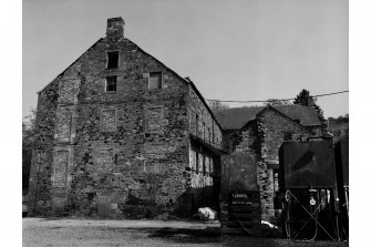 Jedburgh, Allars Woollen Mill
Rear view of main L-shaped block from WSW