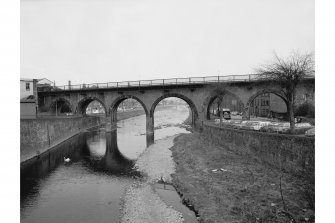 Scanned image of John Hume photograph showing Hawick station viaduct
General view