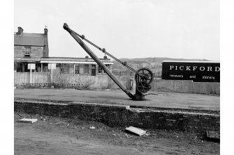 Hawick Station
Goods yard platform crane, by Meiklejohn & Pursell, Dalkeith