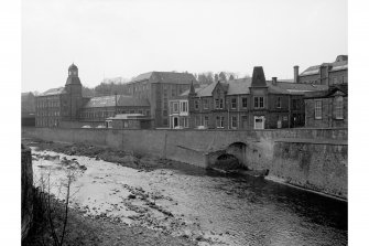 Hawick, Commercial Road, Wilton Mills
View along Commercial Road from E, showing main mill buildings and river