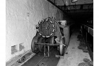 Port Glasgow, Gourock Rorework Company, interior
View of traveller