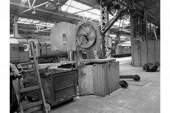 Glasgow, 18-20 Broomloan Road, Underground workshops and sheds
Bandsaw