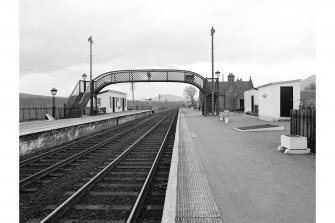 Newtonmore Station
View looking SW showing footbridge, wooden shelter and main building