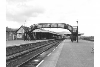 Aviemore Station
View from S showing footbridge, main building and iron-framed shelter