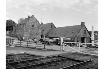 Rogart Mills and Rogart, Station
View from WSW showing mill and level crossing