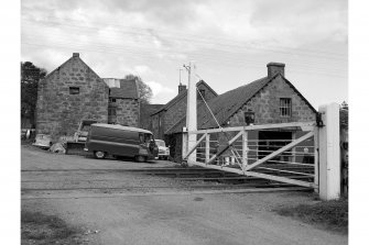 Rogart Mills and Rogart, Station
View from SW showing level crossing and mill