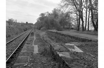 Dunrobin Castle, Railway Station
View of platform and tracks, from W